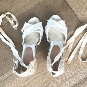 Castaner wedge espadrille in ivory